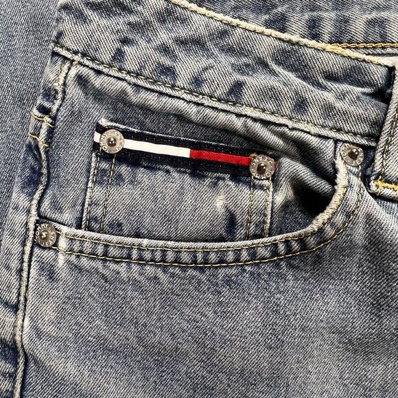 VTG Tommy Bootcut Jeans Women’s 9 (30x32.5) Light Wash Western Rodeo Y2K Boho - Picture 5 of 13